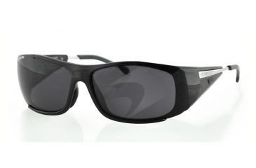 Image of Bobster Traitor Sunglass, Shiny Black Frame with  Metal Temples ETRA001AR