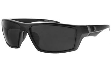 Image of Bobster Whiskey Ballistics Sunglasses, Smoke Polarized Lens, Blk Frame EWHI002P