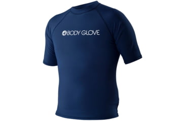 Image of Body Glove Basic Long Sleeve Lycra Rash Guard - Mens, Navy, 2XL, 13211-NVY2-2XL