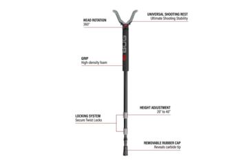 Image of BOG Havoc Shooting Stick Monopod, Black, 1100477