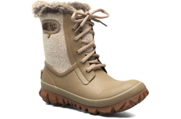 Image of Bogs Arcata Cozy Chevron Winter Boots - Womans, Taupe, 9, 72844-260-9