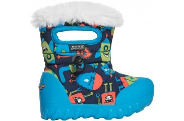 Image of Bogs B-Moc Monsters Winter Boot - Kid's-Dark Blue-4 Toddler