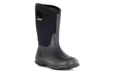 Image of Bogs Classic Solid Boot - Kids, Black, Size 7, 52065A-001-7