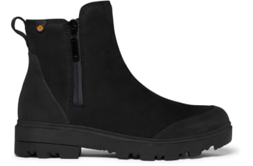 Image of Bogs Holly Zip Leather Shoes - Womens, Black, 10, 72840-001-10