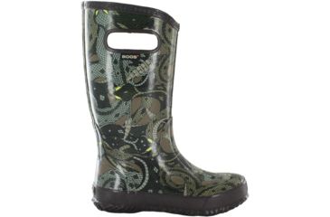 Image of Bogs Rain Boot Rubber Boot - Kids -Olive Brown-10 Kid