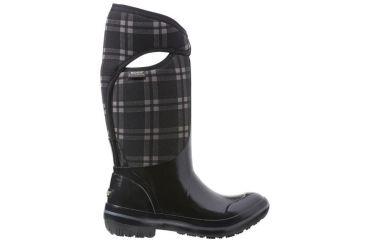 Image of Bogs Plimsoll Plaid Tall Rubber Boot - Womens-Black-Medium-7 US