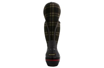 Image of Bogs Womens Plimsoll Plaid Tall Boot,Gray,Size 12 71785-011-12