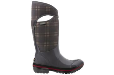 Image of Bogs Womens Plimsoll Plaid Tall Boot,Gray,Size 12 71785-011-12