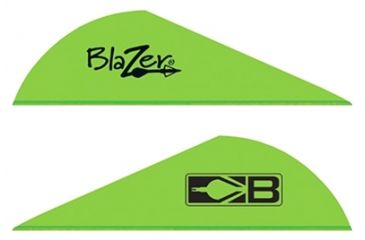 Image of Bohning Blazer Vanes 2'' Solid Neon Green 100pk
