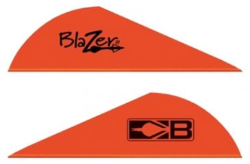 Image of Bohning Blazer Vanes 2'' Solid Neon Red 100pk