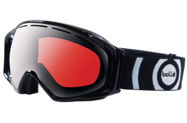 Image of Bolle 20643 Gravity Shiny Black Vermillon Gun Ski Snowboard Goggles