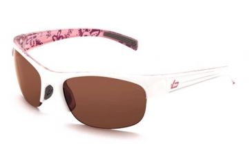 Image of Bolle Aero Sun Glasses, White Flower Frame, Polarized A-14 Lens, 11351