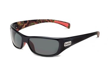 Image of Bolle Copperhead Sunglasses, Shiny Black/Coral 11683