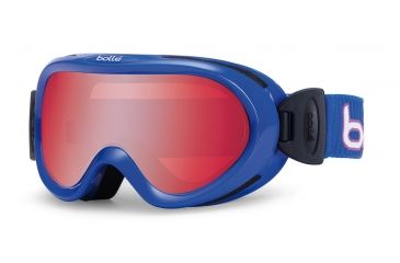 Image of Bolle Boost OTG Kids Ski Goggles - Indigo Corduroy Frame and Vermillon Gun Lens 21025