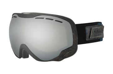 Image of Bolle Emperor Goggles, Black and Green Heritage Frame, Black Chrome Lens, 21448