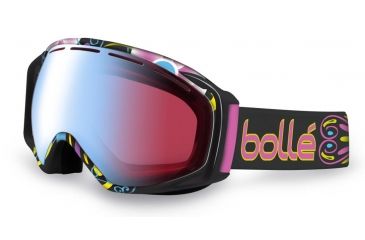 Image of Bolle Gravity Ski/Snowboard Goggles - Athlete Signature Series Lindsey Jacobellis Frame and Modulator Vermillon Blue Photochromic Lens 21038