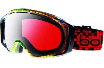 Image of Bolle Gravity Black Mosaic Frame Vermillon Gun Lens Goggle 20812