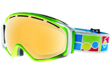 Image of Bolle Gravity Green Frame Amber Gun Lens Goggle 20824