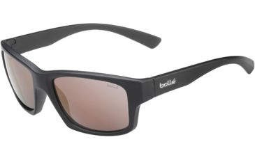 Image of Bolle Holman Sunglasses, Matte Black, Phantom Brown Gun 12569