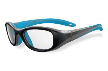 Image of Bolle Kids Crunch Sport Protective Eyewear - Grey and Blue Frame,Clear Anti Fog/Scratch Lens 12001