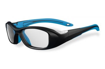 Image of Bolle Kids SWAG Sport Protective Eyewear - Black and Electric Blue Frame,Clear Anti Fog/Scratch Lens 11886