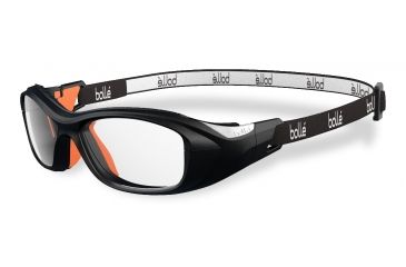 Image of Bolle Kids SWAG Sport Protective Eyewear - Black and Orange Frame,Clear Anti Fog/Scratch Lens 11997