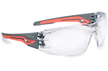 Image of Bolle Silex+ Small Safety Glasses, Grey Coral Frame, Clear Lens, PSSSILP0402