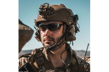 Image of Bolle Silium+ Safety Glasses, Matte Black Frame, Smoke BSSI Lens, PSSSILI443B