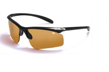 Image of Bolle Warrant Interchangeable Lens Sunglasses, Frames and Lenses Bolle Warrant Sunglasses - Shiny Black Frame, EagleVision 2 Dark Lens 10900