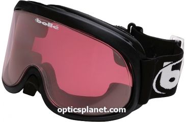 Image of Bolle X500 Goggles Black Frame, Vermillon Lens
