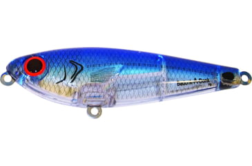 Image of Bomber Saltwater SW Badonk Lo P Topwater Lure. 3.5in, 1/2oz, Silver Flash/Black Back, BSWDTL3347