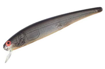 Image of Bomber Long 15A Slender Minnow Jerkbait, 4-1/2in, 1/2oz, Silver Flash/Black Back/Orange, B15AXSIO