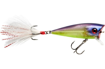 Image of Booyah Prank Popper Diver, 5/16oz, 2.31in, 0-2 Feet, 6 Trebles, X Ray, BYPRK220