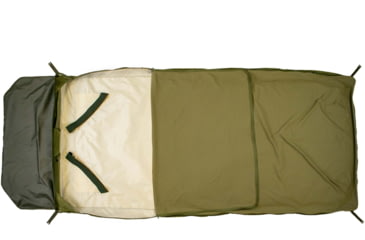Image of Born Outdoor Badger Bed 30 Baja Bundle, Multi Moss Green/Dijon, Large, BO-BB-30-QS-DJ-BD