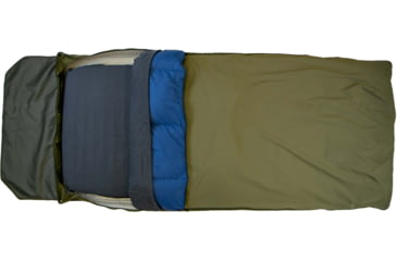 Image of Born Outdoor Badger Bed 30 Sierra Bundle, Multi Moss Green/Blue, Large, BO-BB-30-QD-BL-BD