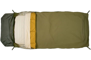 Image of Born Outdoor Badger Bed 30 Baja Bundle, Multi Moss Green/Dijon, Large, BO-BB-30-QS-DJ-BD