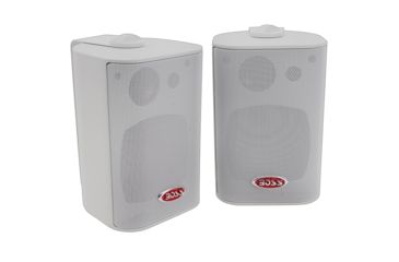 Image of Boss Audio 4in 3-Way In Door / Out Door 200 Watts Box-Speaker, White MR43W
