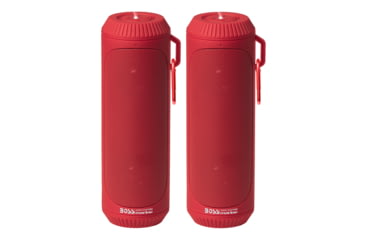 Image of Boss Audio Bolt Marine Bluetooth Portable Speaker System with Flashlight - Pair - Red 77215