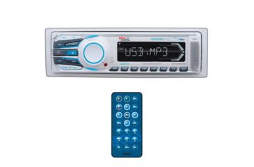 Image of Boss Audio Marine Mechless Single-Din Receiver w/ Bluetooth, USB/SD and Remote, Black MR1308UAB