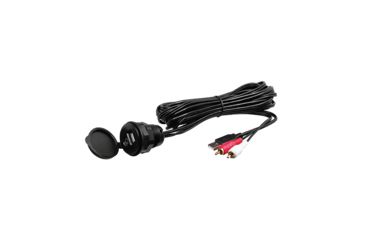 Image of Boss Audio Universal Mount USB/3.5mm AUS w/ 10 ft. Cable Length, Black MUSB35