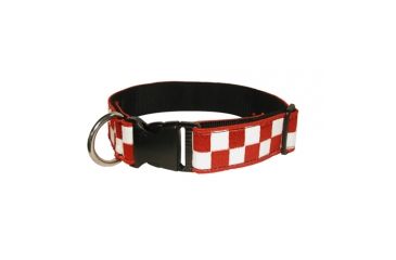 Image of Boston Leather 1-1/2 Red &amp; White Policeband - 8159-5