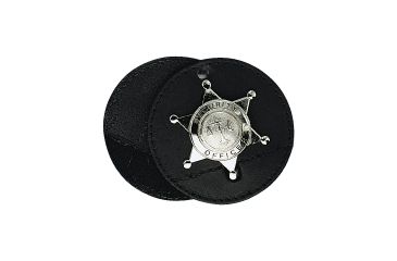 Image of Boston Leather 3in Round Holder Swivel With Chain - 5889CH-1