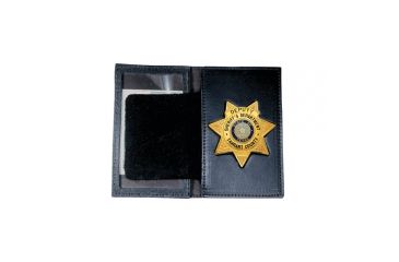 Image of Boston Leather Book Style Badge Casewith Over - 110-S-4159