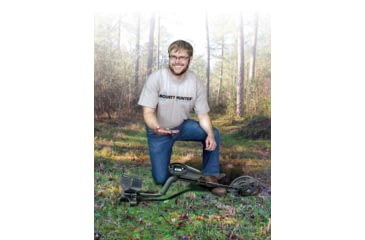 Image of Bounty Hunter Tracker IV Metal Detector w/ Bonus Pinpointer, Black, Blue, TK4GWP1