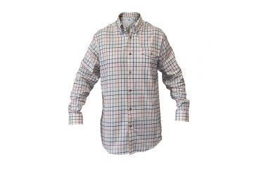 Image of Boyt Harness Mens Hu164 Classic Shirt, Plaid Ivory, Medium 15314
