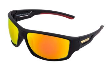 Image of Breed Aquarius Polarized Sunglasses - Men's, Black/Red-Yellow, One Size, BSG060RD