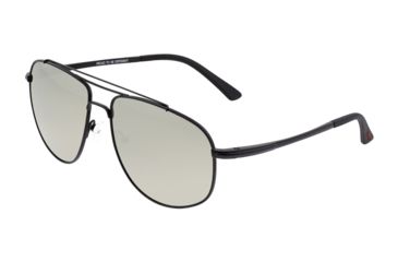 Image of Breed Asteroid Sunglasses, Black Titanium Frame, Silver Polarized Lens, Black/Silver, One Size, BSG052BK
