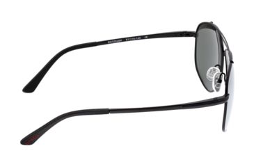 Image of Breed Asteroid Sunglasses, Black Titanium Frame, Silver Polarized Lens, Black/Silver, One Size, BSG052BK
