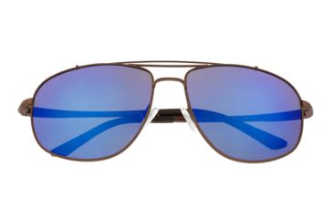 Image of Breed Asteroid Sunglasses, Brown Titanium Frame, Blue Polarized Lens, Brown/Blue, One Size, BSG052BN