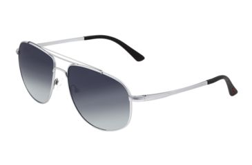 Image of Breed Asteroid Sunglasses, Silver Titanium Frame, Black Polarized Lens, Silver/Black, One Size, BSG052SL